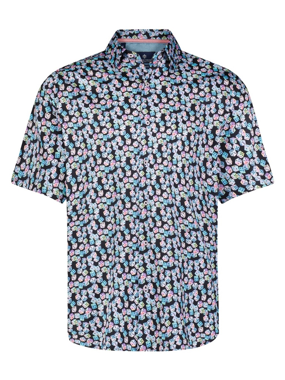 Luchiano Visconti  Dice 🎲 Print Short Sleeve Shirt XL
